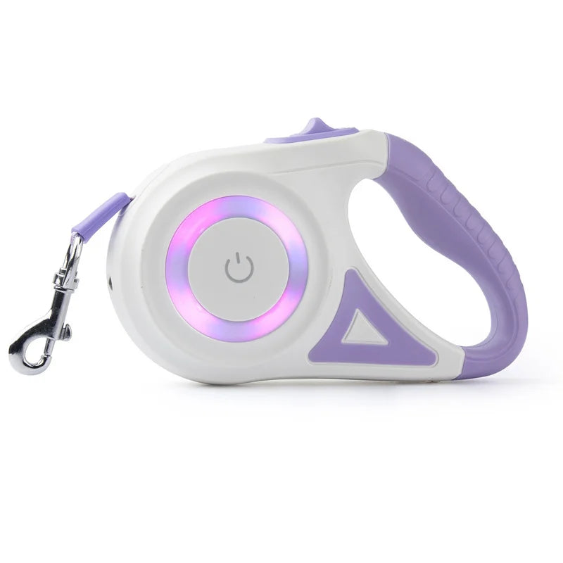 Retractable Dog Leash with flashlight