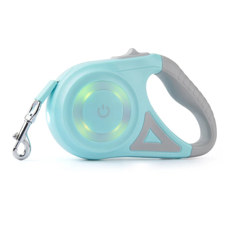 Retractable Dog Leash with flashlight