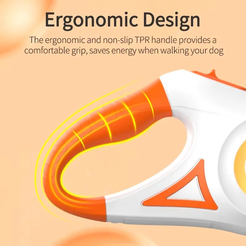 Retractable Dog Leash with flashlight
