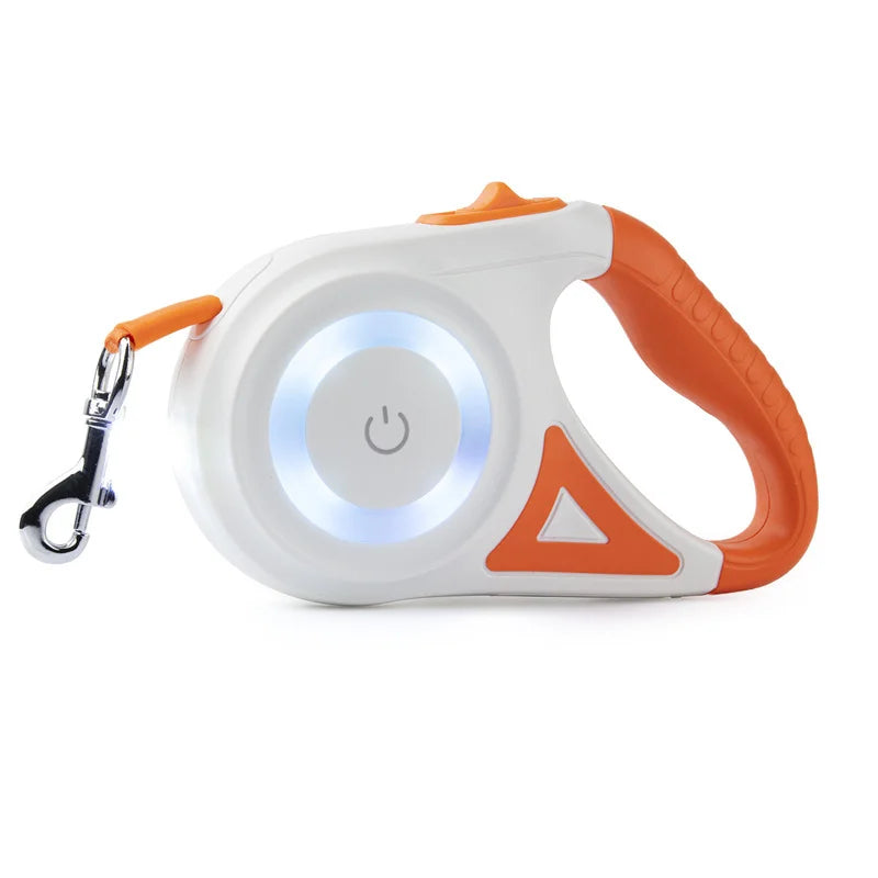 Retractable Dog Leash with flashlight
